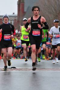 Mile 10 of the 2015 Boston Marathon